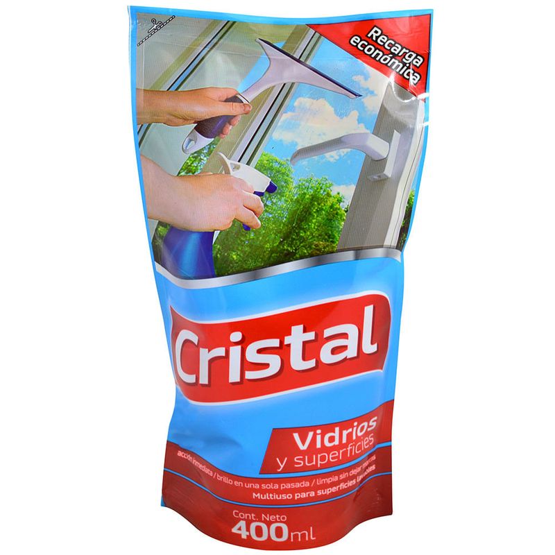 Limpiador-vidrios-y-superficies-CRISTAL-doy-pack-400-ml-0