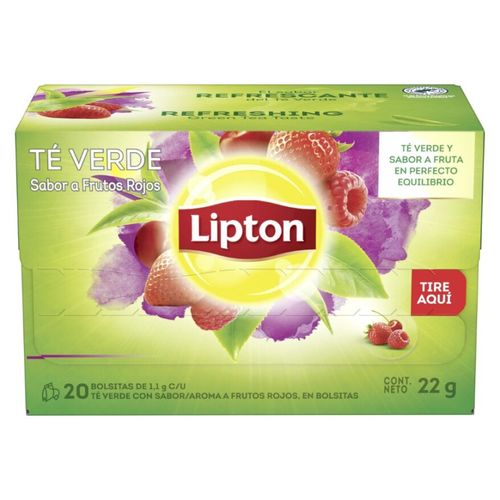 Te Verde LIPTON Frutos Rojos 20 sobres