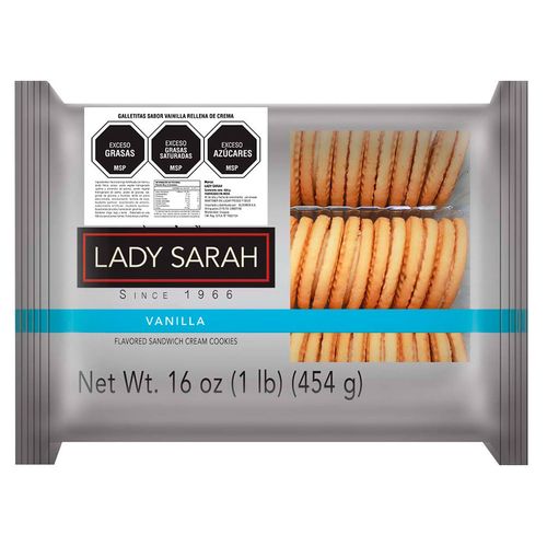 Galletitas LADY SARAH Rellen Duplex con Crema 454 g