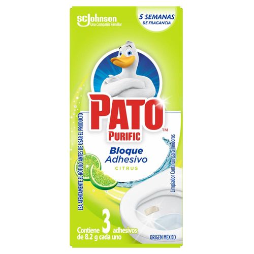 Desodorante inodoro PATO adhesivo limón refrescante