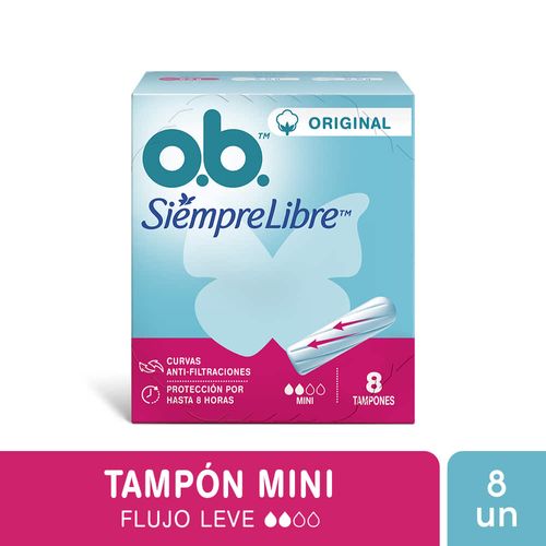 Tampones O.B mini 8 un