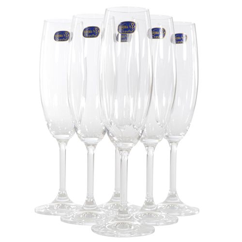 Set 6 copas Lara flauta 220 cc