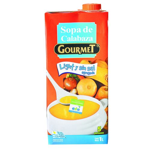 Sopa de calabaza light GOURMET sin sal 1 L