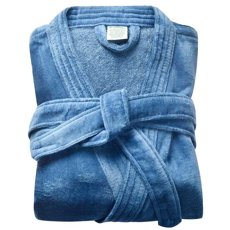 Bata-de-baño-DOHLER-en-velour-azul-piedra-talle-M-1