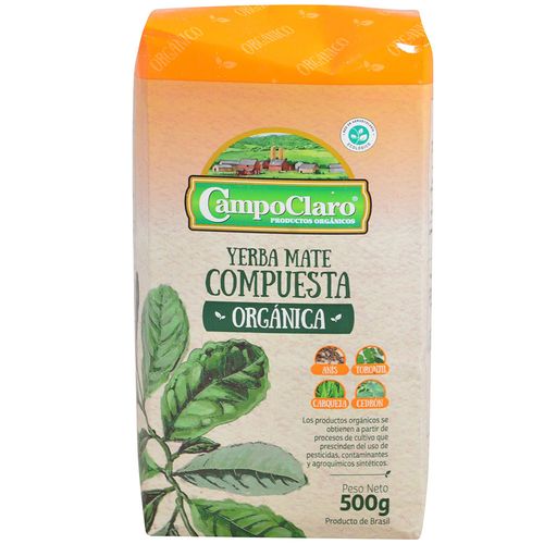 Yerba orgánica CAMPOCLARO compuesta 500 g
