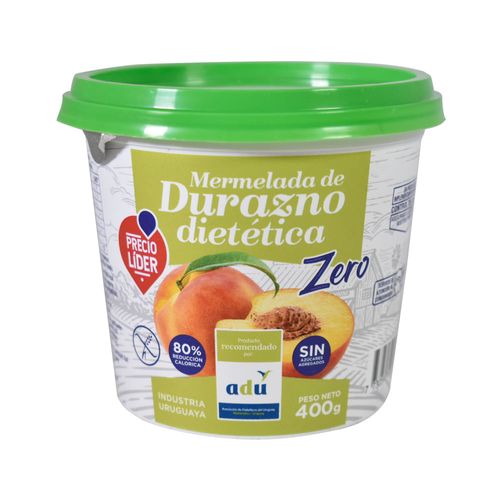 Mermelada zero durazno PRECIO LÍDER 400 g