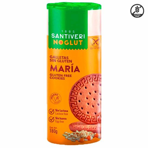 Galletitas SANTIVERI Noglut María sin gluten 180 g