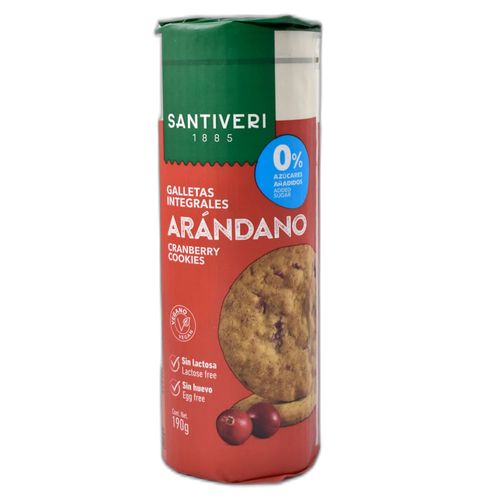 Galletitas SANTIVERI 0% azúcar arándanos 190 g