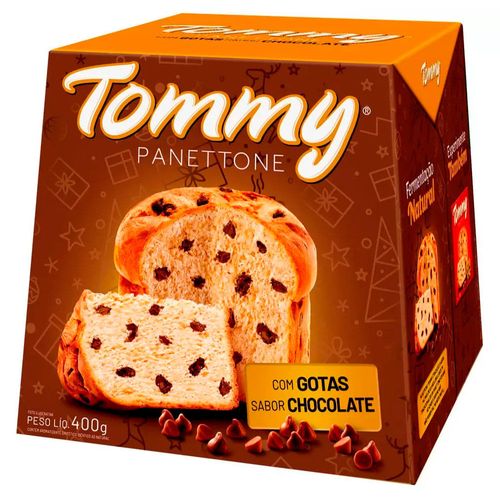 Panettone TOMMY gotas de chocolate 400 g