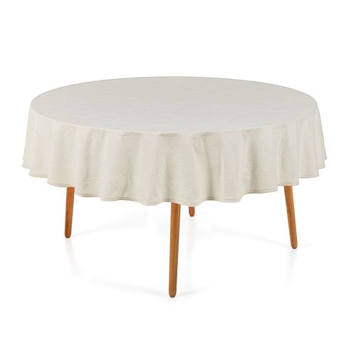 Mantel Redondo 170 cm Línea Katherine color beige