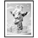 Lamina-con-marco-40x50-cm-Jirafa-blanco-negro-0