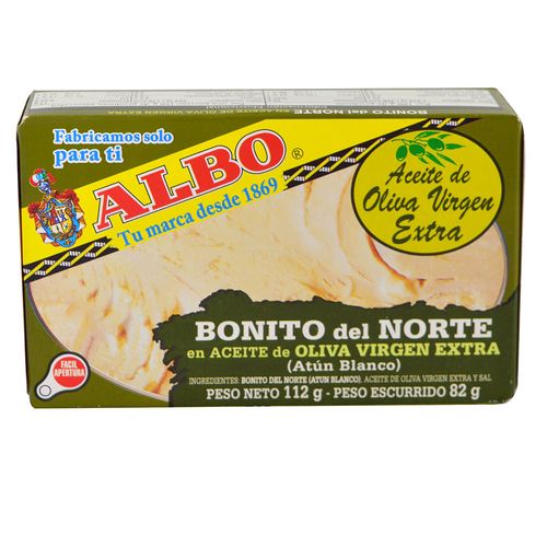 Atún blanco ALBO en aceite de oliva extra 112 g