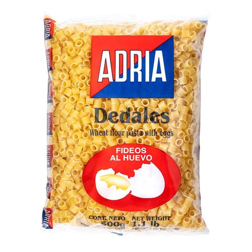 Fideos al huevo ADRIA dedales 500 g