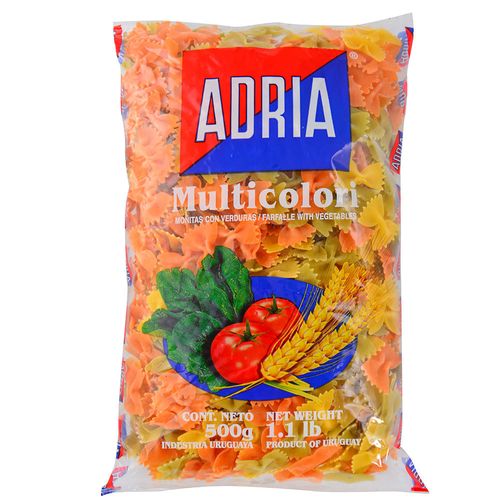 Fideos ADRIA moñitas multicolor