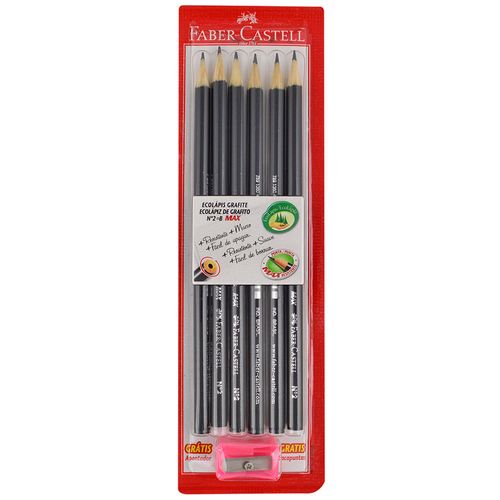 Lápices FABER CASTELL grafito x 6 un.