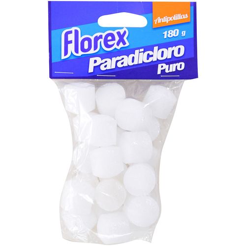 Paradicloro FLOREX puro bolitas 180 g