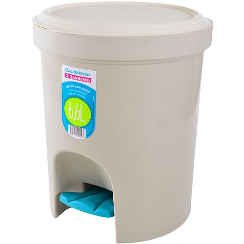 Basurero con pedal pequeño 6,6L SANREMO