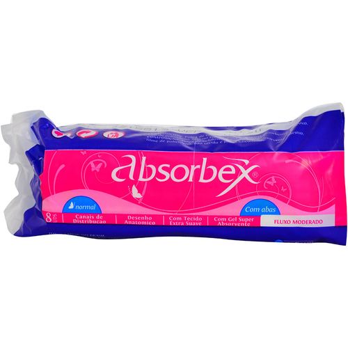 Toalla Femenina Absorbex Alas 8 un.