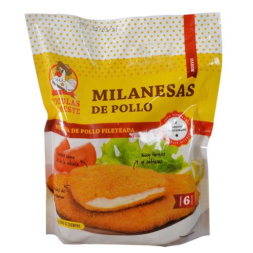 Milanesa de pollo congelado La abuelita AV. OESTE al vacío x 1 kg