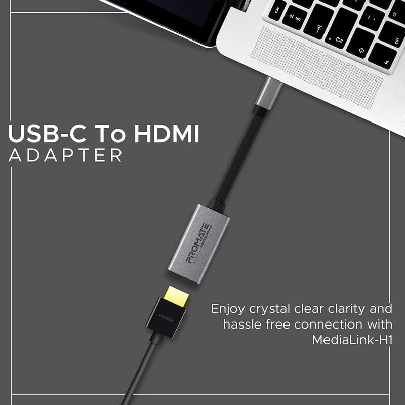 Adaptador-PROMATE-Medialink-USB-C-a-HDMI-4K-gris-2