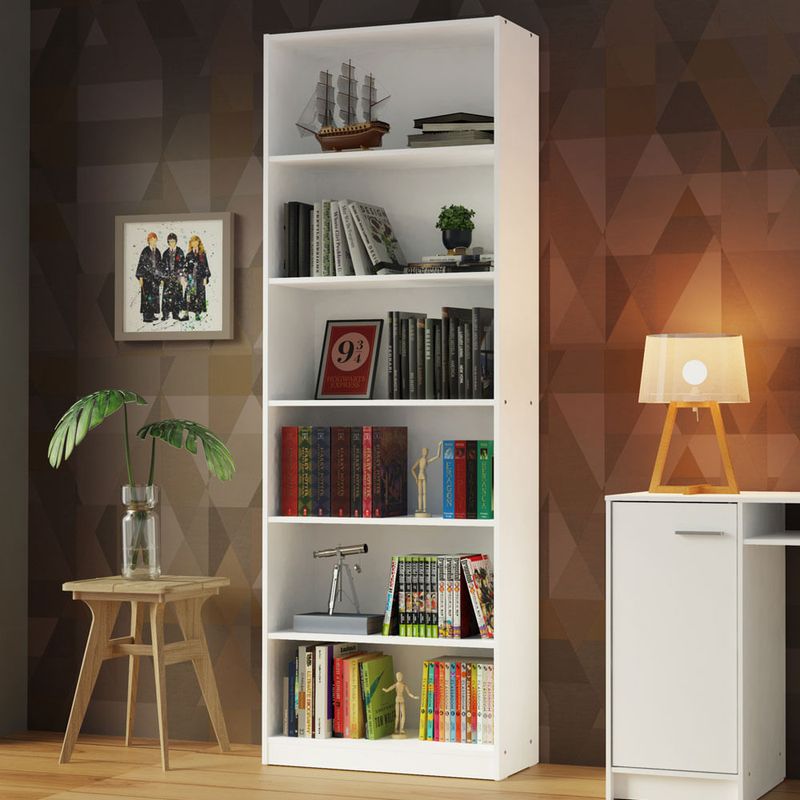 Biblioteca-Blanca-con-6-estantes-71x204x30-cm-1