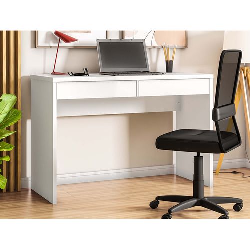 Escritorio Max 2 cajones 126x72x53 cm blanco