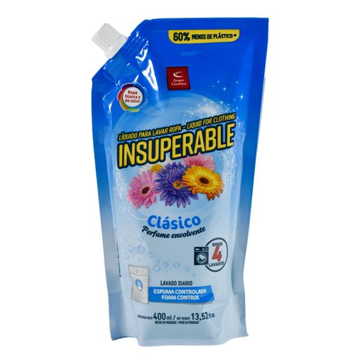 Deter líquido para ropa Insuperable Clasico 400 ml