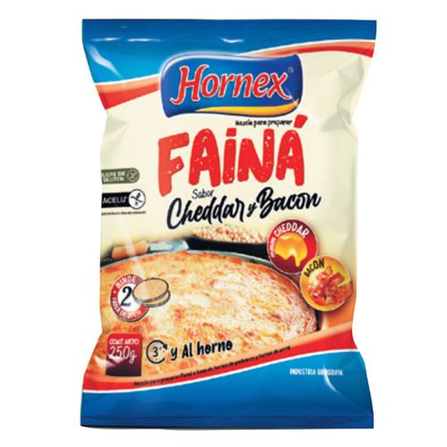 Faina cheddar y bacon HORNEX 250 g