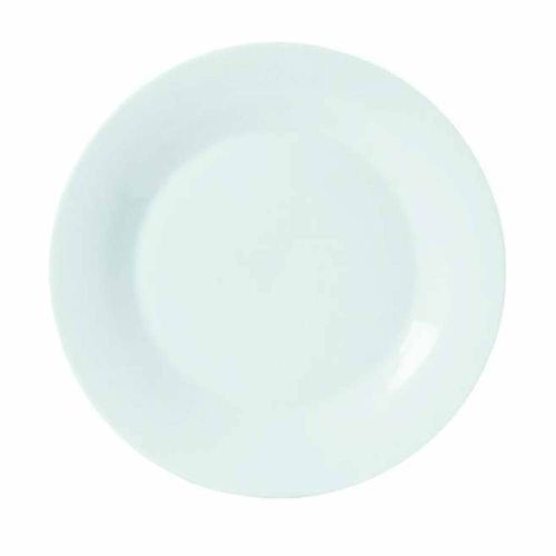 Plato postre 19 cm cerámica blanco HOME