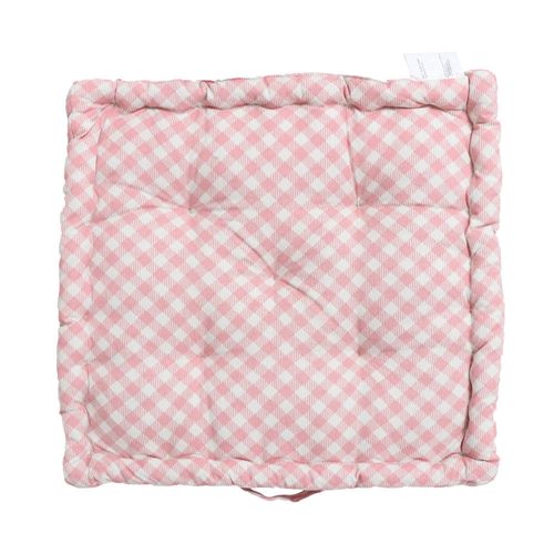 Almohadón tatami 40x40x9 cm Línea Bloom blanco/rojo