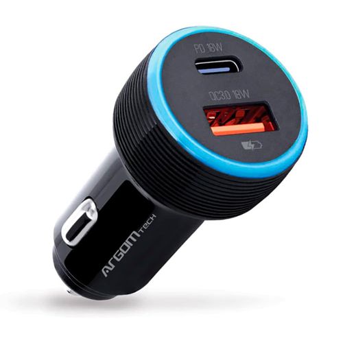 Cargador para auto ARGOM Force C1 36 w Usb/tipo-c