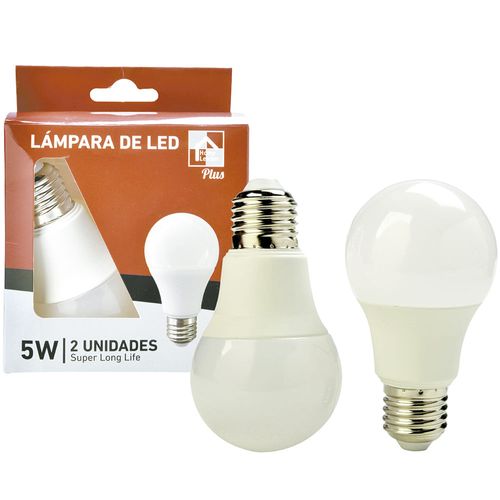 Pack x2 lámpara led Home Leader plus 5w e27