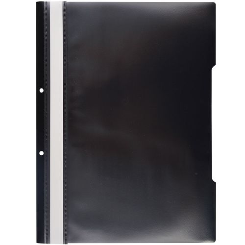 Carpeta tapa transparente A4 negra