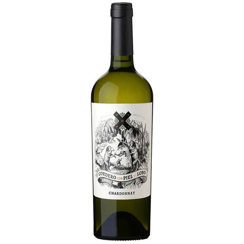 Vino blanco chardonnay Cordero piel de lobo 750 cc