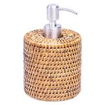 Dispensador-de-jabon-ceramica-y-ratan-marron-0