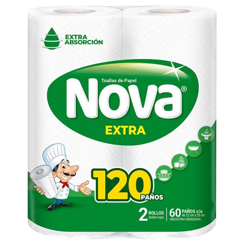 Rollo de cocina NOVA extra 60 paños 2 un.