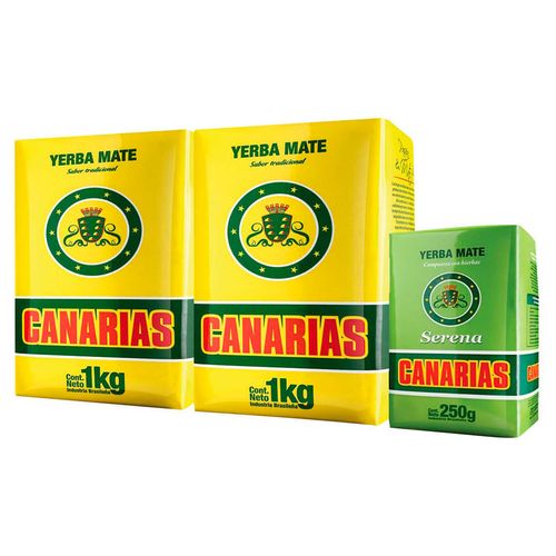 Pack 2 un. yerba CANARIAS 1 kg + 250 g de regalo