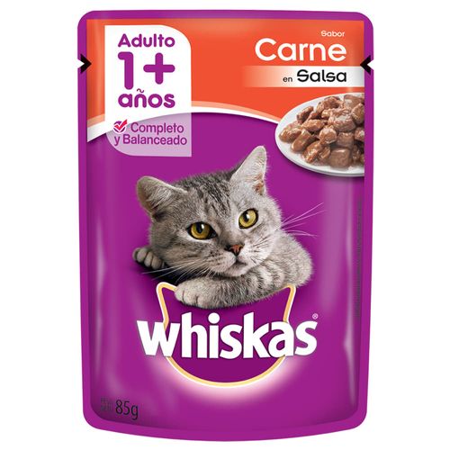 Alimento para gatos WHISKAS Recetas Favoritas con Carne 85 g