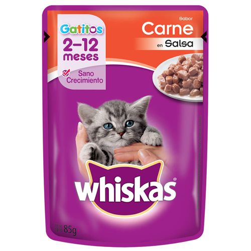 Alimento para gatitos WHISKAS Recetas Favoritas con Carne 85 g