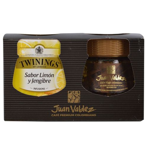 Pack café JUAN VALDEZ 50 g + infusión TWININGS 10 sb