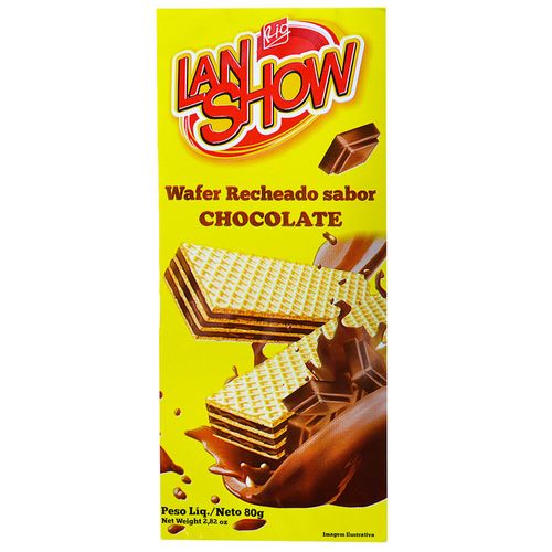 Wafer LAN SHOW chocolate 80 g