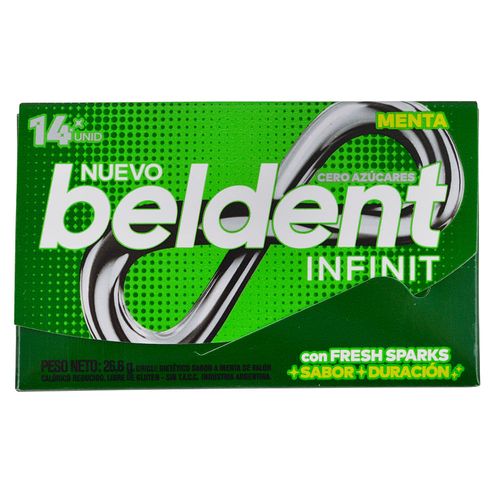 Chicle BELDENT Infinit menta 14 un.