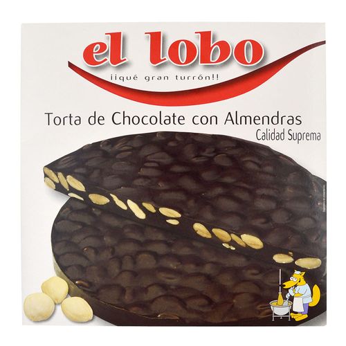 Torta turrón EL LOBO chocolate con almendra 200 g