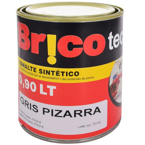 Esmalte sintético gris pizarra brillante BR!CO-TECH 900 ml