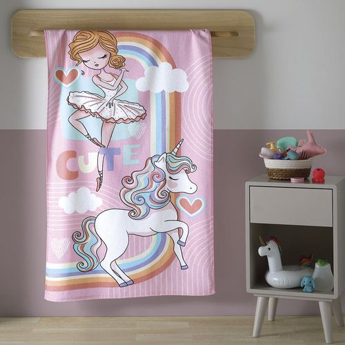 Toalla infantil afelpada 70x115 cm 100% algodón fantasia 01