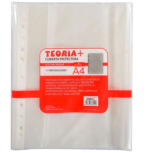 Cubierta plástica A4 pack x 100 un.