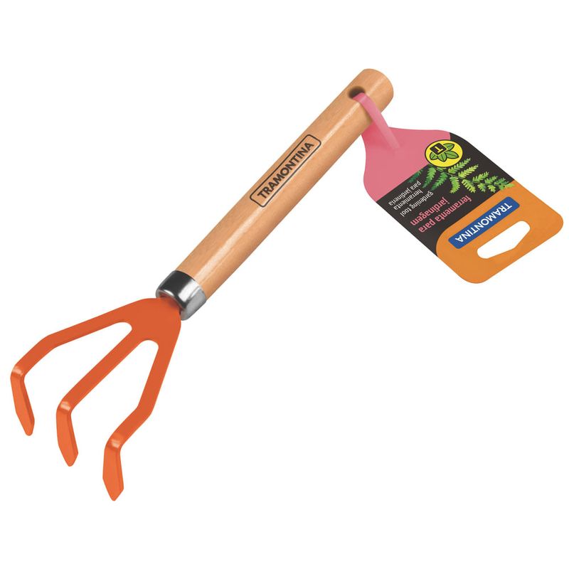 Rastrillo-TRAMONTINA-3-dientes-mango-en-madera-0