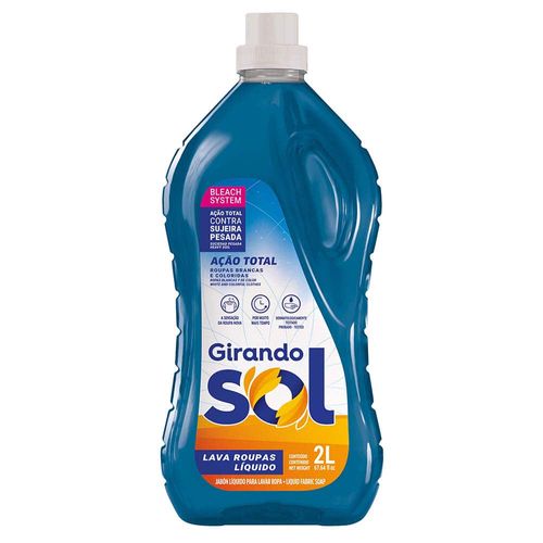 Detergente para Ropa Líquido Girando Sol Bleach 2 L