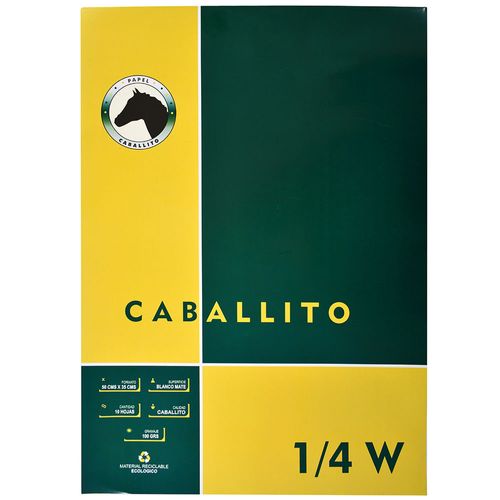 Block dibujo 1/4W CABALLITO 10 hojas 100g