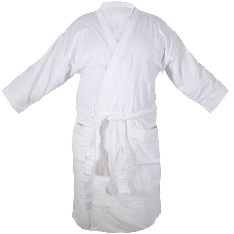 Bata-de-baño-DOHLER-en-velour-blanco-talle-M-0